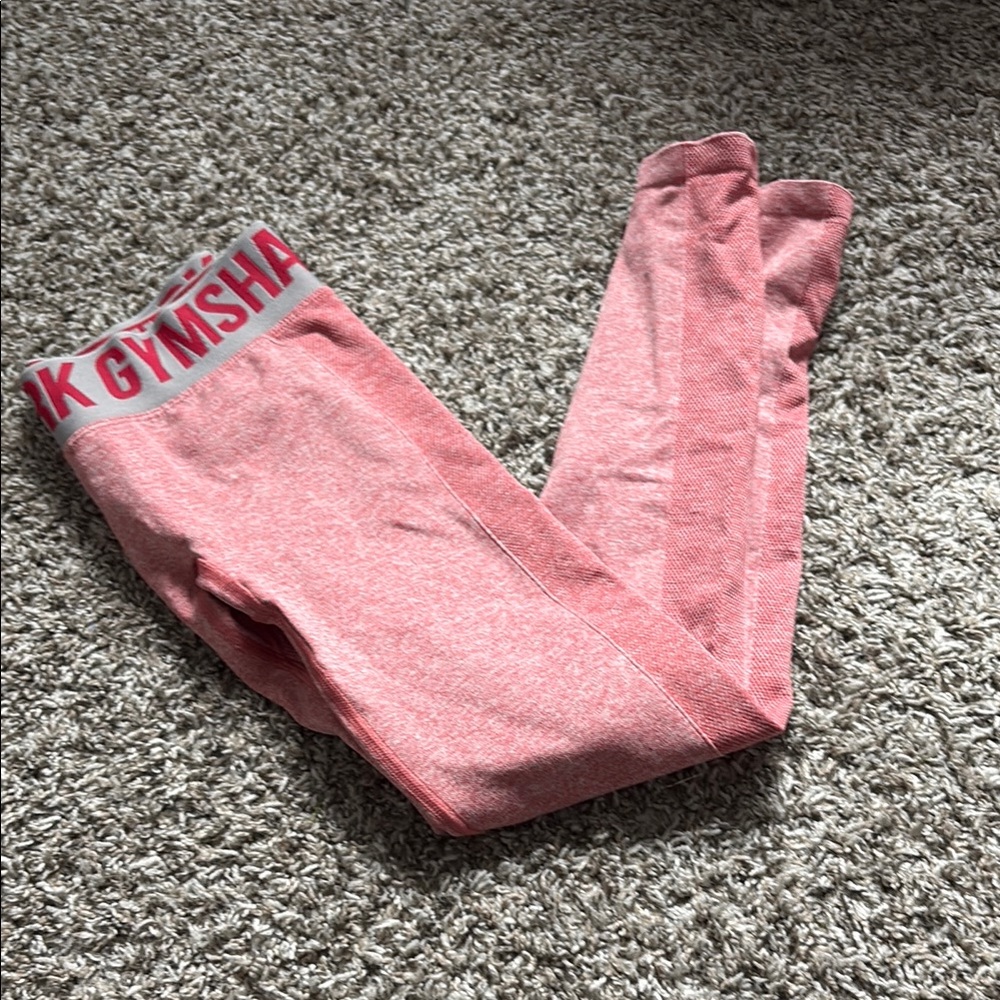 Gymshark Pink Leggings Textured Stretchy Bottoms